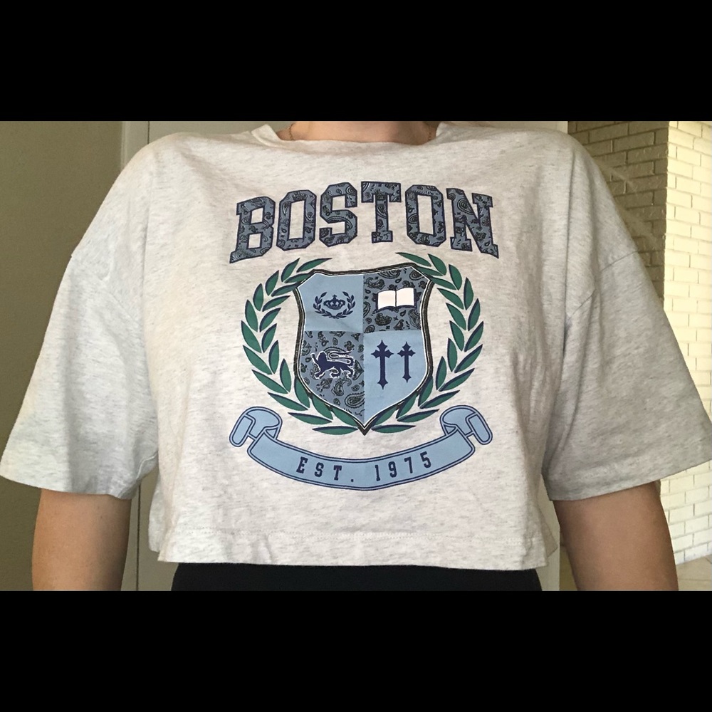 Cotton cropped tshirt